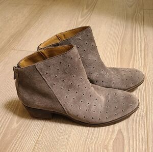 Lucky Brand Studded Suede Ankle Boots